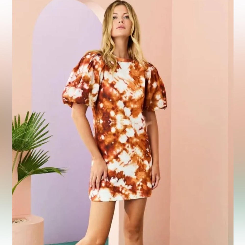 Marie Oliver tie die cotton dress